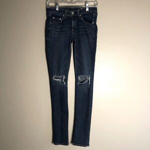 Rag and Bone Distressed Skinny Vashon Jeans SZ/ 25